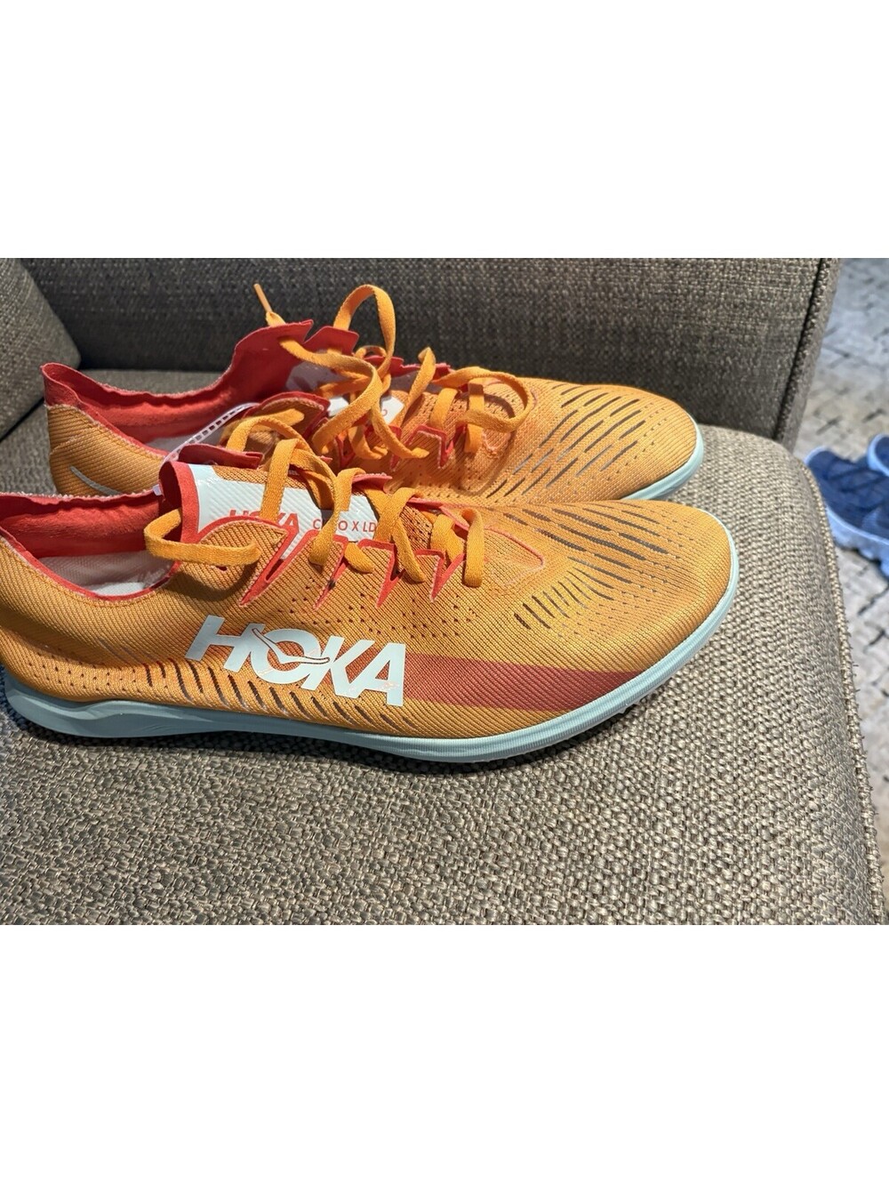 Hoka Shoes Sz M 13 W 14.5 Radiant Yellow Cielo X LD Track & Field Unisex $160